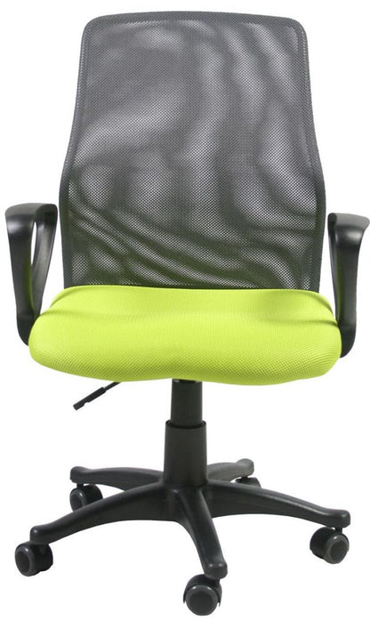 Office Chair Treviso | size: Width: 58cm, Height: 90-102cm, Depth: 59cm | color: Black/Green | image: 1 | variant: 1005334