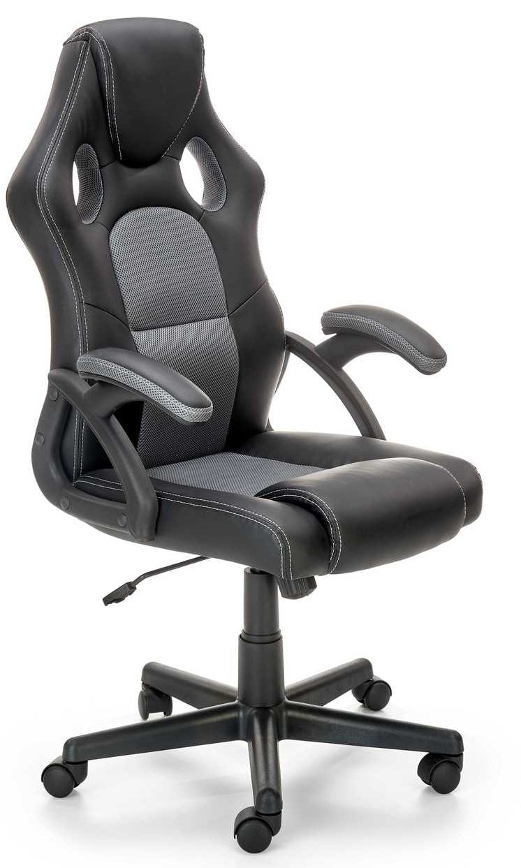 Office Chair Treviso | size: Width: 62cm, Height: 117cm, Depth: 63cm | color: Black/Grey | image: 0 | variant: 1002862
