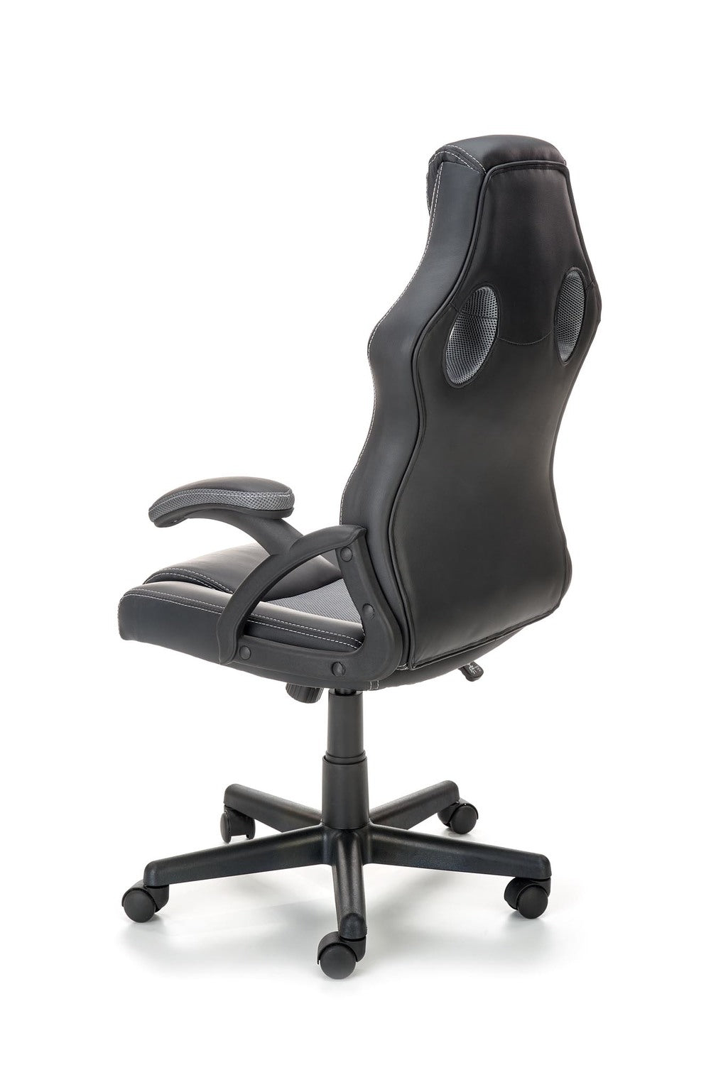Office Chair Treviso | size: Width: 62cm, Height: 117cm, Depth: 63cm | color: Black/Grey | image: 3 | variant: 1002862