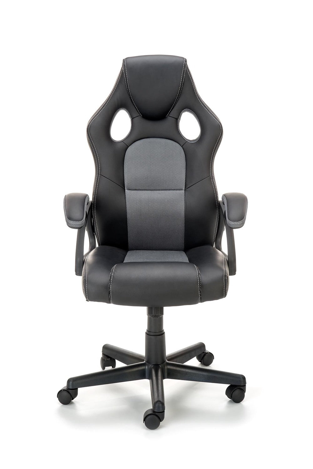 Office Chair Treviso | size: Width: 62cm, Height: 117cm, Depth: 63cm | color: Black/Grey | image: 4 | variant: 1002862