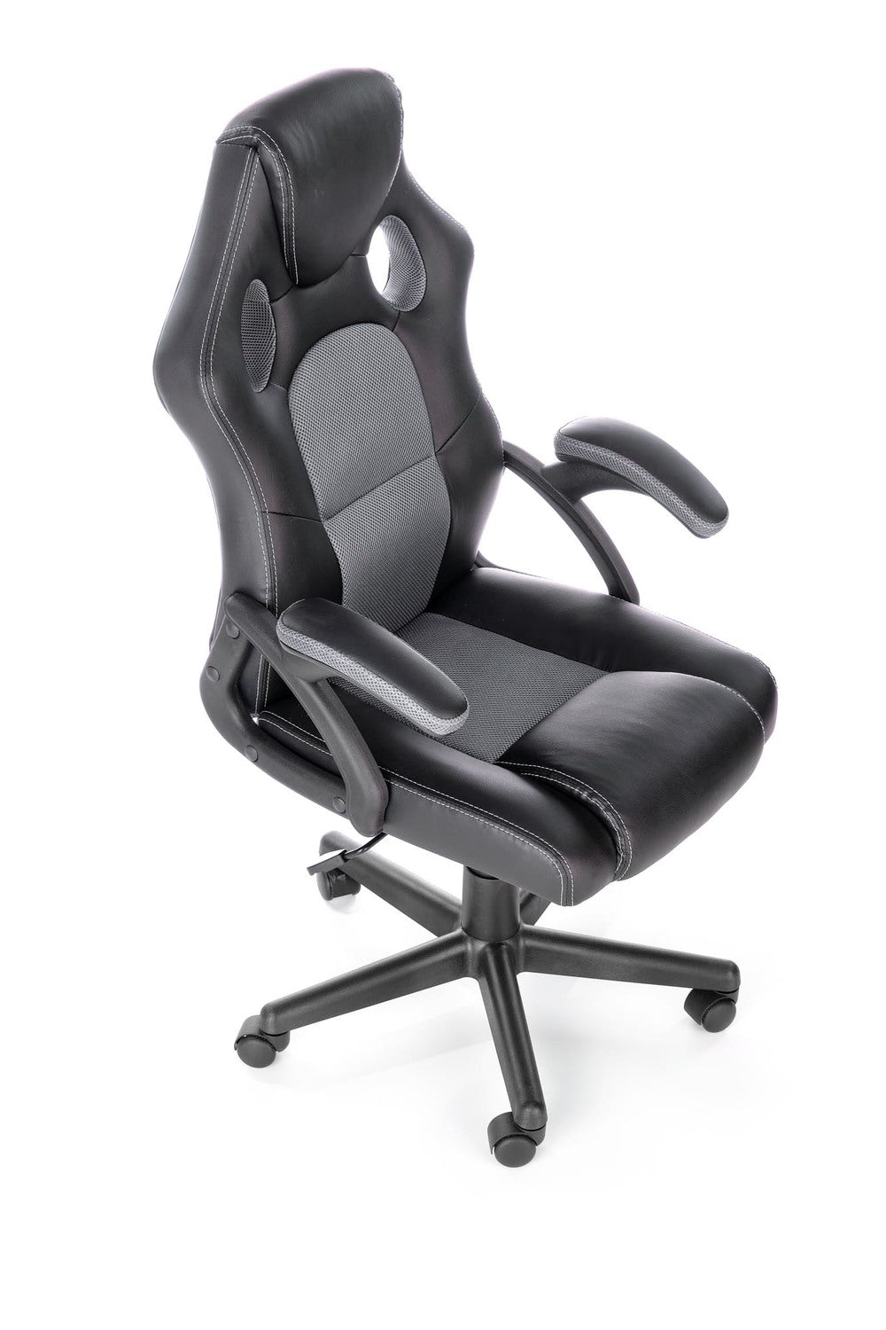 Office Chair Treviso | size: Width: 62cm, Height: 117cm, Depth: 63cm | color: Black/Grey | image: 5 | variant: 1002862