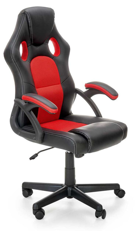 Office Chair Treviso | size: Width: 62cm, Height: 117cm, Depth: 63cm | color: Black/Red | image: 0 | variant: 1002861