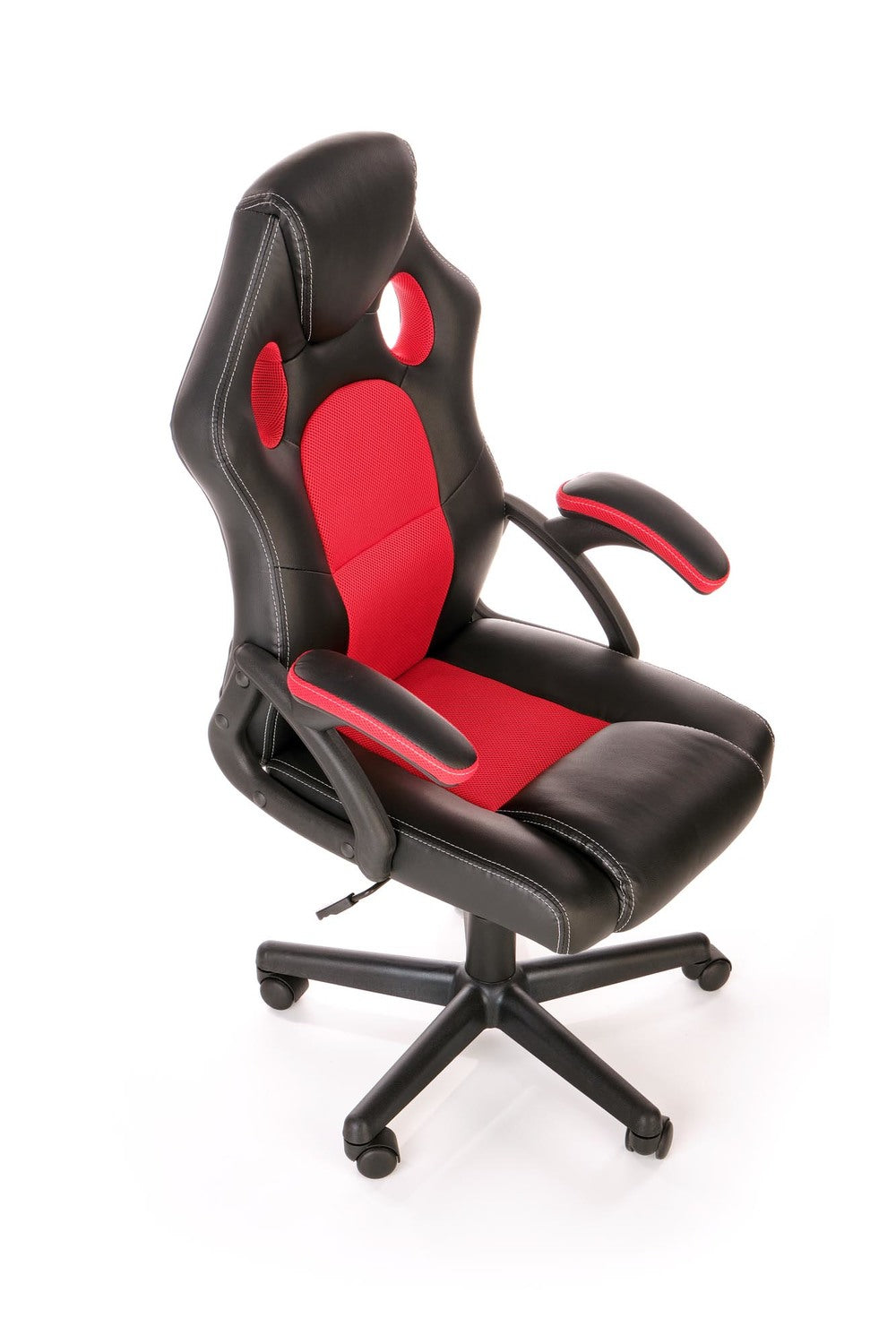 Office Chair Treviso | size: Width: 62cm, Height: 117cm, Depth: 63cm | color: Black/Red | image: 1 | variant: 1002861