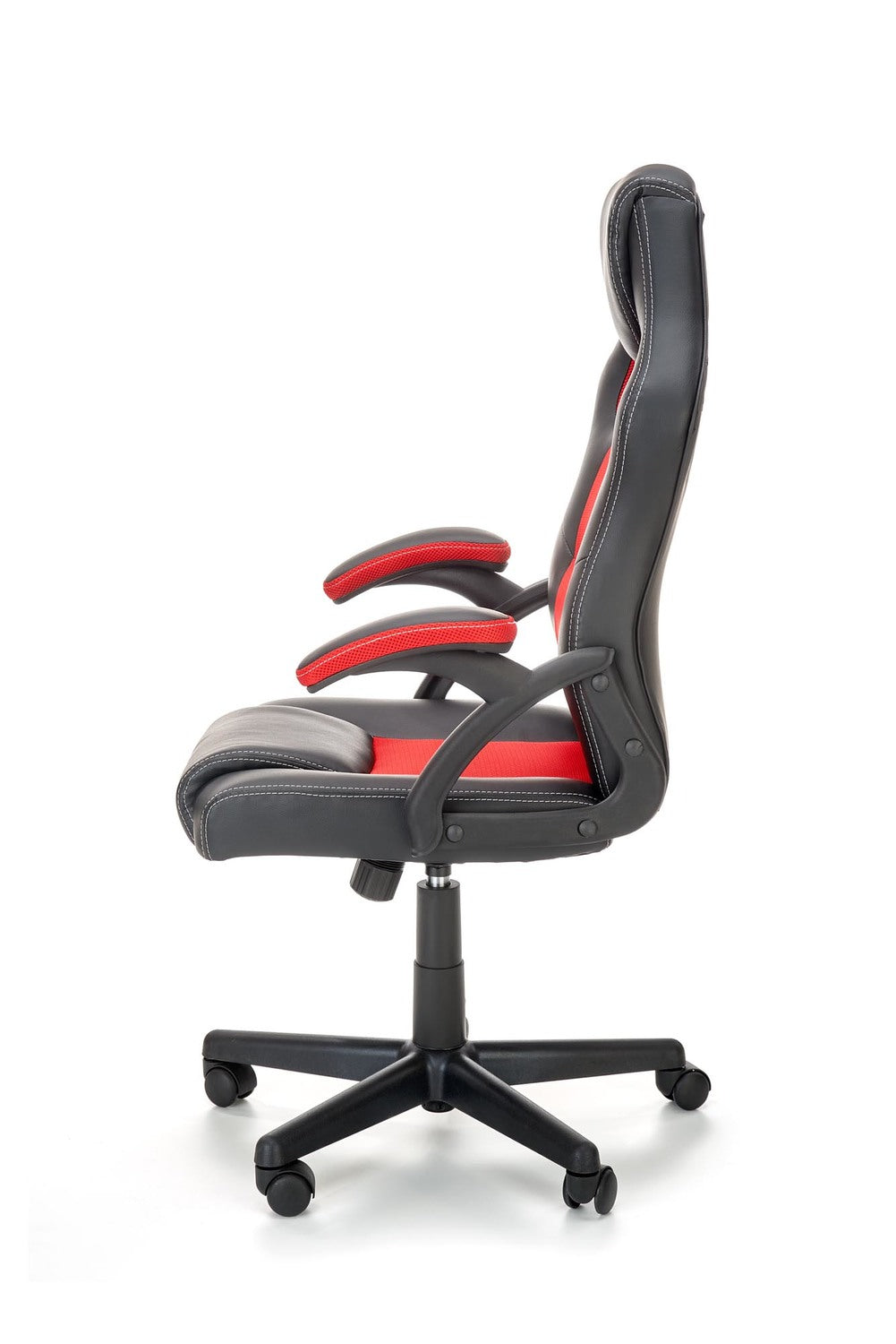 Office Chair Treviso | size: Width: 62cm, Height: 117cm, Depth: 63cm | color: Black/Red | image: 3 | variant: 1002861