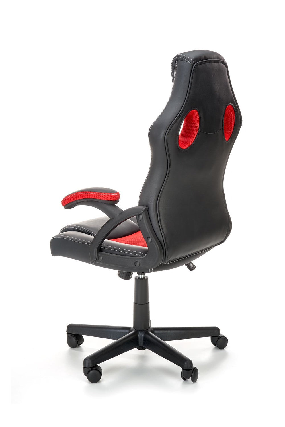Office Chair Treviso | size: Width: 62cm, Height: 117cm, Depth: 63cm | color: Black/Red | image: 4 | variant: 1002861