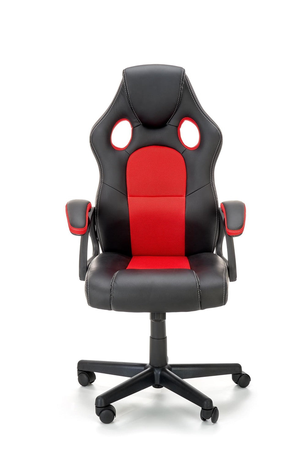 Office Chair Treviso | size: Width: 62cm, Height: 117cm, Depth: 63cm | color: Black/Red | image: 5 | variant: 1002861