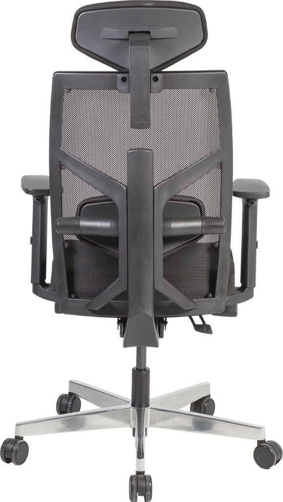 Office Chair Tune | size: Width: 70cm, Height: 111-128cm, Depth: 49cm | color: Black | image: 4 | variant: 1005340