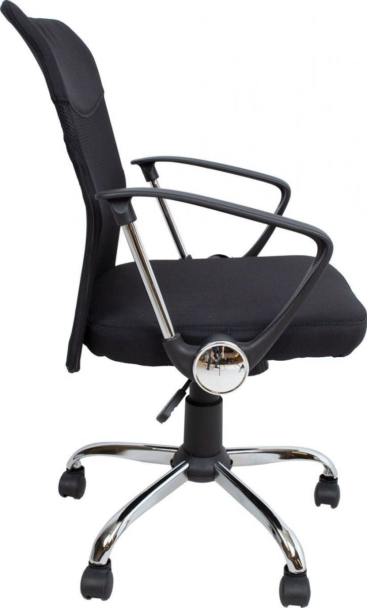 Office Chair Tywyn | size: Width: 57cm, Height: 103cm, Depth: 57cm | color: Black | image: 3 | variant: 1001148