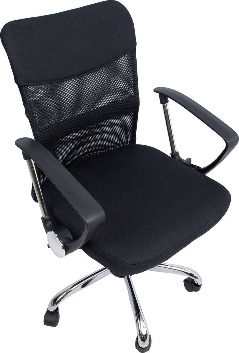 Office Chair Tywyn | size: Width: 57cm, Height: 103cm, Depth: 57cm | color: Black | image: 5 | variant: 1001148