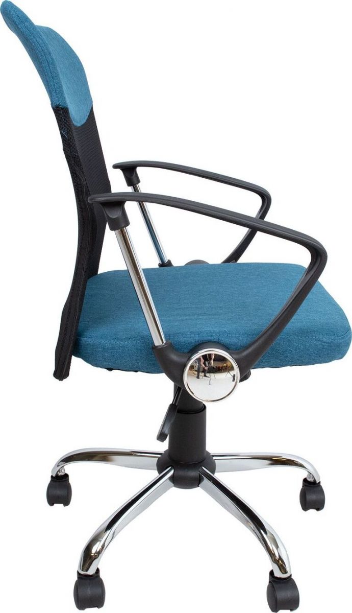 Office Chair Tywyn | size: Width: 57cm, Height: 103cm, Depth: 57cm | color: Blue | image: 3 | variant: 1001150