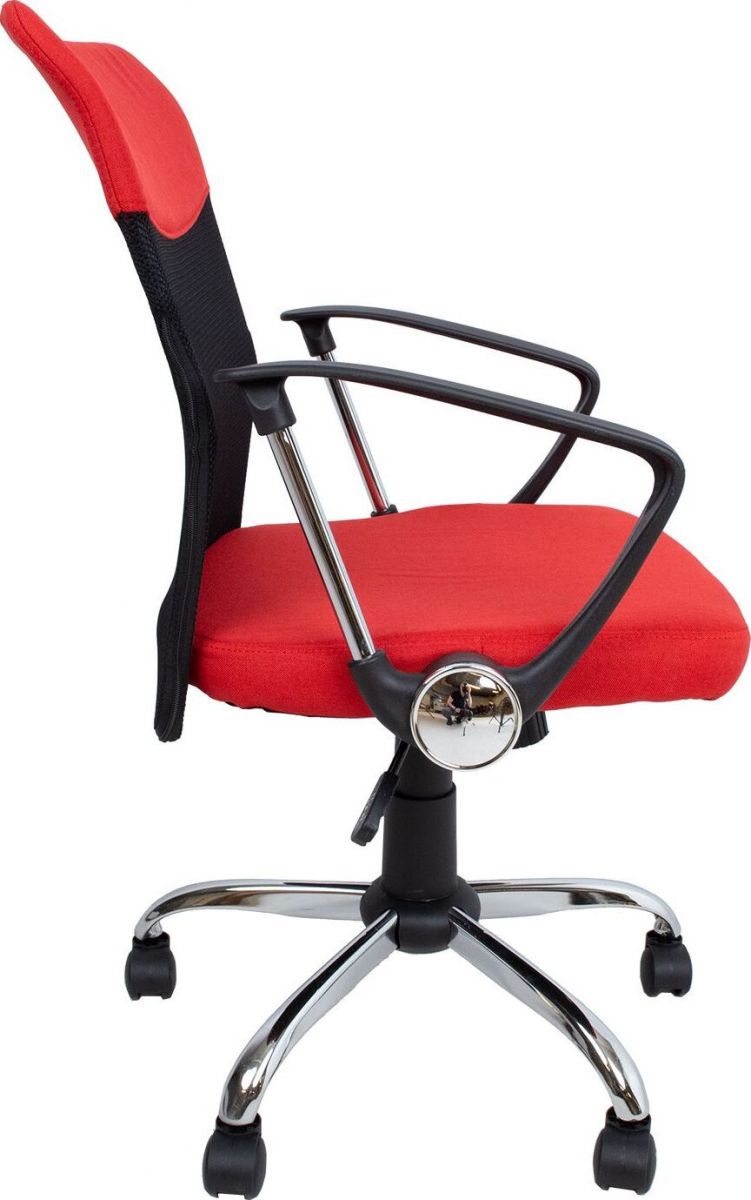 Office Chair Tywyn | size: Width: 57cm, Height: 103cm, Depth: 57cm | color: Red | image: 3 | variant: 1001149