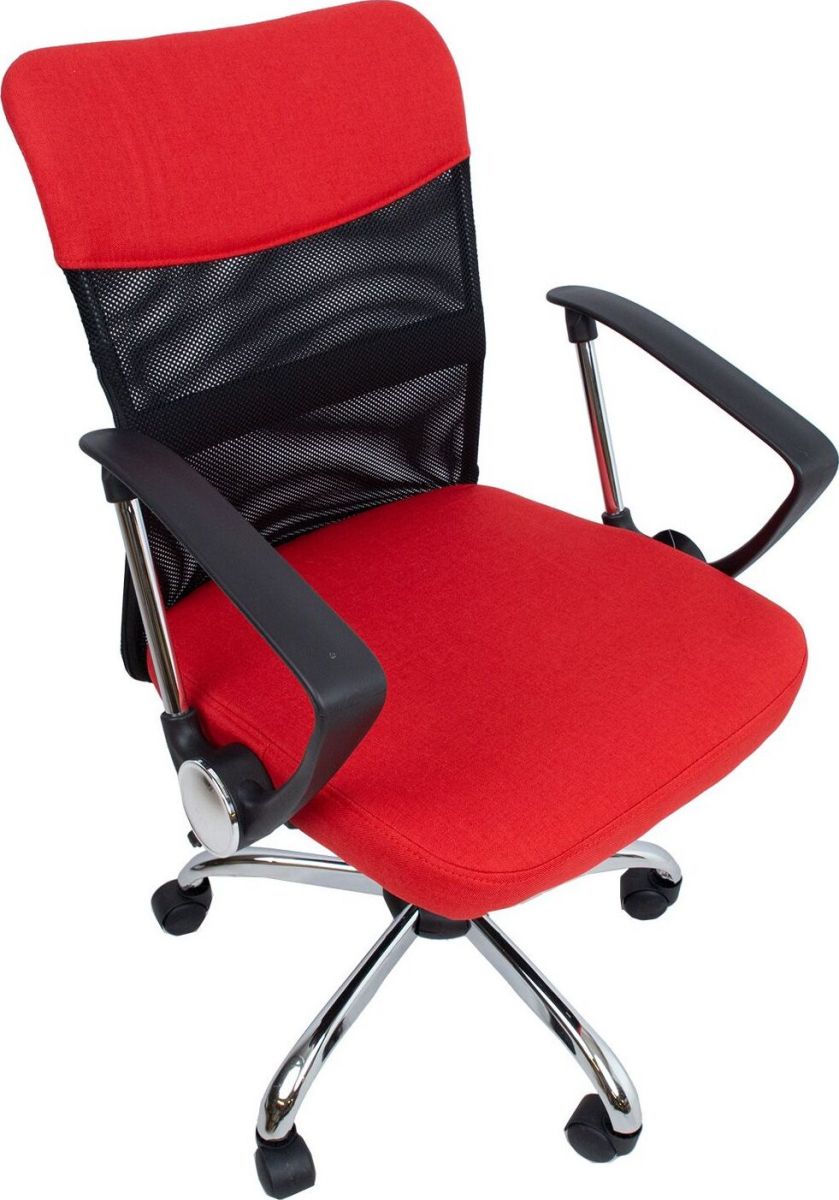 Office Chair Tywyn | size: Width: 57cm, Height: 103cm, Depth: 57cm | color: Red | image: 5 | variant: 1001149