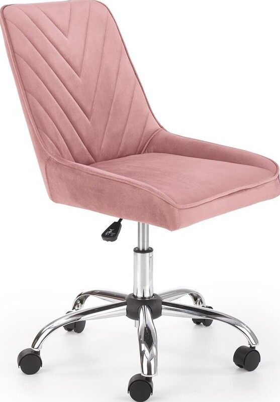 Office Chair Venaria | size: Width: 51cm, Height: 91cm, Depth: 54cm | color: Pink | image: 1 | variant: 1002942