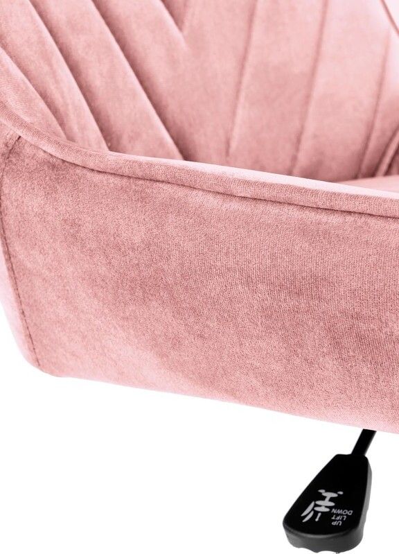 Office Chair Venaria | size: Width: 51cm, Height: 91cm, Depth: 54cm | color: Pink | image: 5 | variant: 1002942