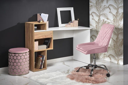 Office Chair Venaria | size: Width: 51cm, Height: 91cm, Depth: 54cm | color: Pink | image: 7 | variant: 1002942