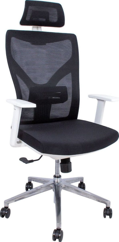 Office Chair Venon | size: Width: 58cm, Height: 100.5cm, Depth: 58cm | color: White | image: 1 | variant: 1005360