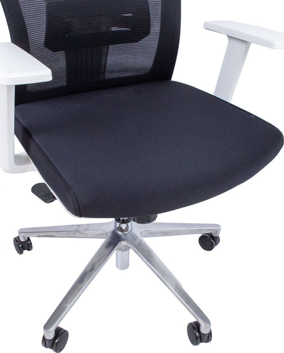 Office Chair Venon | size: Width: 58cm, Height: 100.5cm, Depth: 58cm | color: White | image: 6 | variant: 1005360