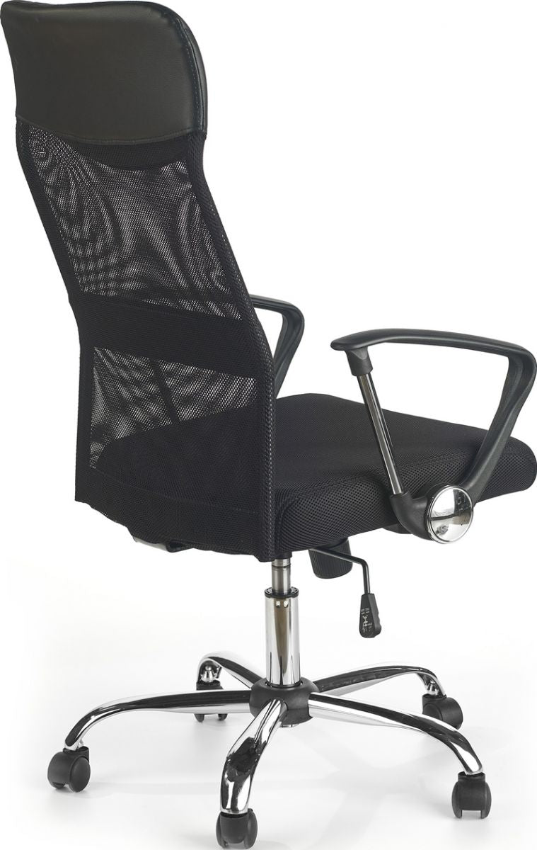 Office Chair Vire | size: Width: 61cm, Height: 120cm, Depth: 63cm | color: Black | image: 1 | variant: 1005192