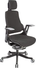 Office Chair Wau | size: Width: 70cm, Height: 112-129cm, Depth: 70cm | color: Black | image: 1 | variant: 1005350