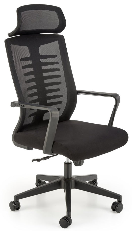 Office Chair West Aberdare | size: Width: 60cm, Height: 118cm, Depth: 62cm | color: Black | image: 1 | variant: 1007423