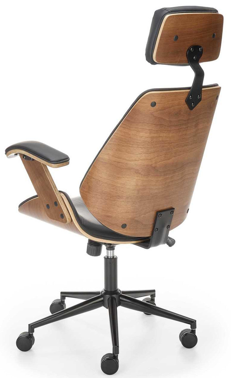 Office Chair West Blackwood | size: Width: 62cm, Height: 129cm, Depth: 70cm | color: Brown/Black | image: 3 | variant: 1007483