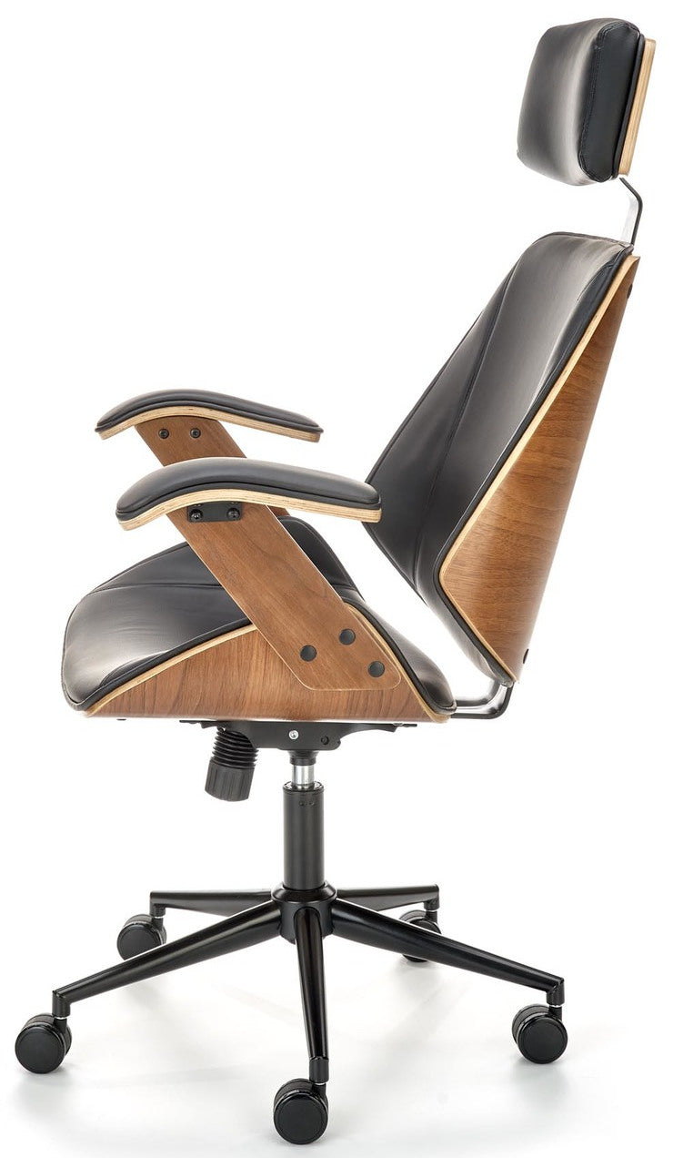Office Chair West Blackwood | size: Width: 62cm, Height: 129cm, Depth: 70cm | color: Brown/Black | image: 4 | variant: 1007483