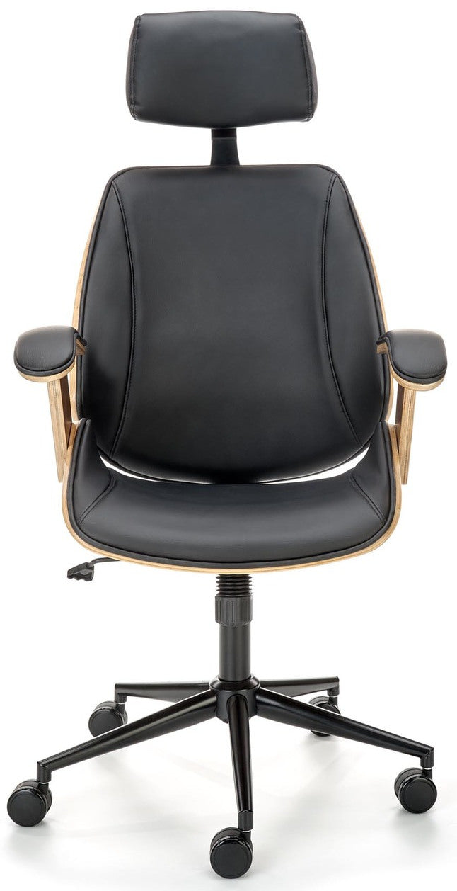 Office Chair West Blackwood | size: Width: 62cm, Height: 129cm, Depth: 70cm | color: Brown/Black | image: 5 | variant: 1007483