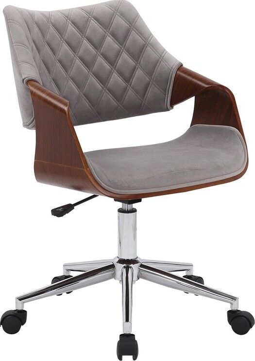 Office Chair West Buckingham | size: Width: 58cm, Height: 90cm, Depth: 64cm | color: Gray | image: 1 | variant: 1007194