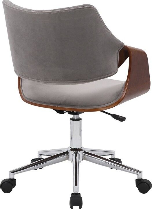 Office Chair West Buckingham | size: Width: 58cm, Height: 90cm, Depth: 64cm | color: Gray | image: 4 | variant: 1007194