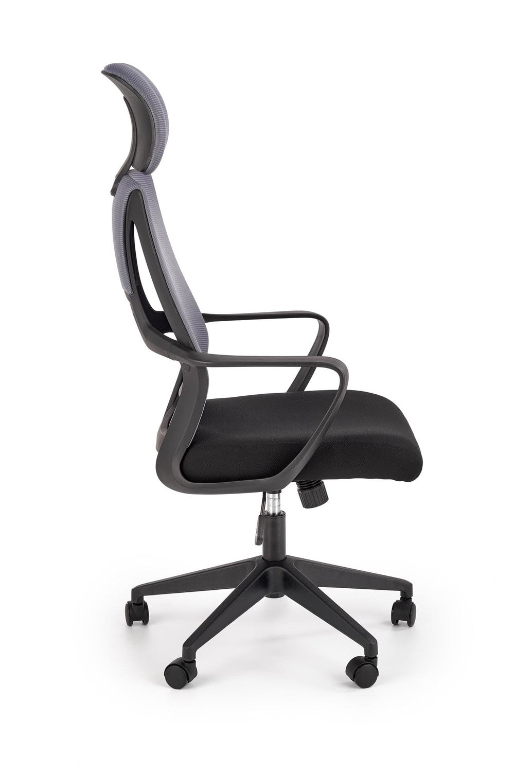 Office Chair West Kaunas | size: Width: 64cm, Height: 122cm, Depth: 60cm | color: Black/Grey | image: 1 | variant: 1007573