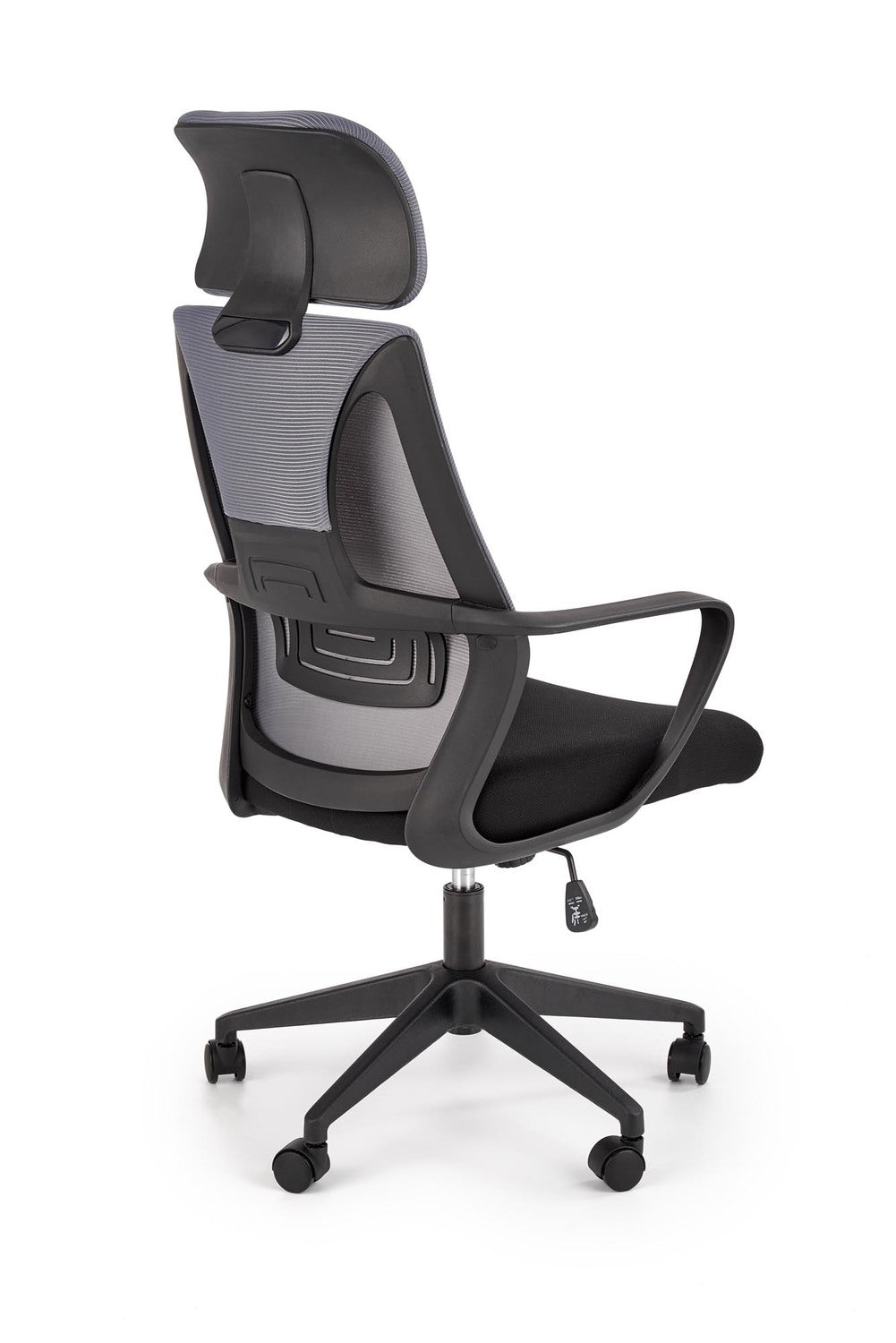 Office Chair West Kaunas | size: Width: 64cm, Height: 122cm, Depth: 60cm | color: Black/Grey | image: 2 | variant: 1007573