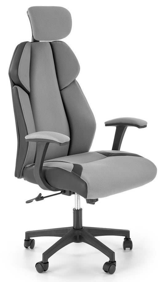 Office Chair West Ludlow | size: Width: 65cm, Height: 120cm, Depth: 70cm | color: Black/Grey | image: 1 | variant: 1007421