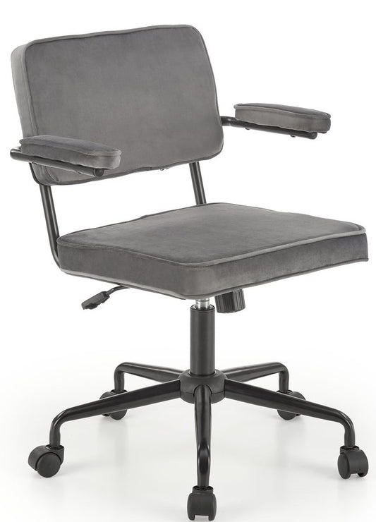 Office Chair West Mountain Ash | size: Width: 62cm, Height: 81cm, Depth: 56cm | color: Black/Grey | image: 1 | variant: 1007424