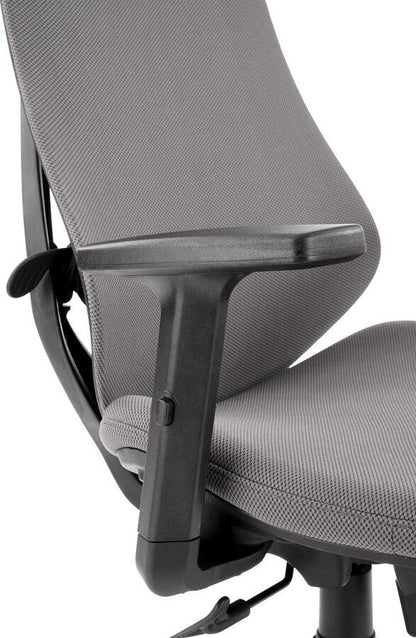 Office Chair West Norton | size: Width: 66cm, Height: 109cm, Depth: 69cm | color: Gray | image: 2 | variant: 1007197