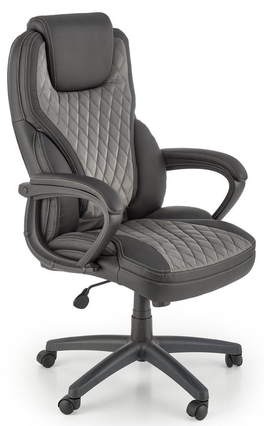 Office Chair West Pontypridd | size: Width: 65cm, Height: 113cm, Depth: 73cm | color: Black/Grey | image: 1 | variant: 1007426