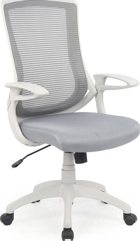 Office Chair West Portree | size: Width: 66cm, Height: 114cm, Depth: 63cm | color: Gray | image: 1 | variant: 1007102