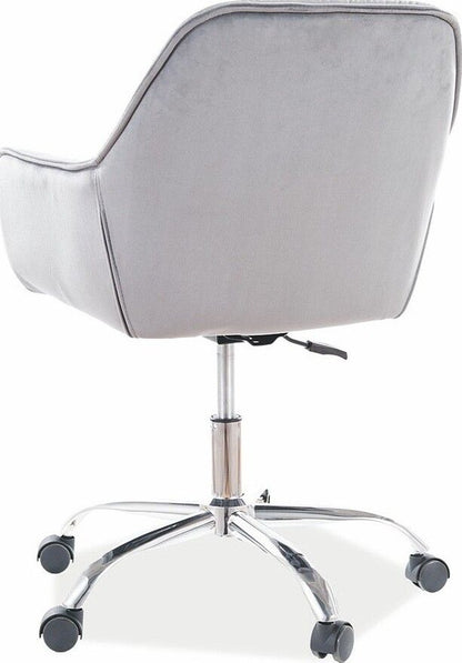 Office Chair West Rieti | size: Width: 60cm, Height: 91cm, Depth: 44cm | color: Gray | image: 2 | variant: 1007908