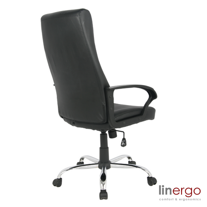 Office Chair West Riyadh | size: Width: 62cm, Height: 127cm, Depth: 56cm | color: Black | image: 2 | variant: 1008089