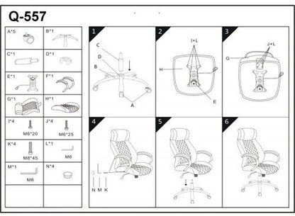 Office Chair West St Etienne | size: Width: 64cm, Height: 118-126cm, Depth: 55cm | color: Brown | image: 5 | variant: 1007725