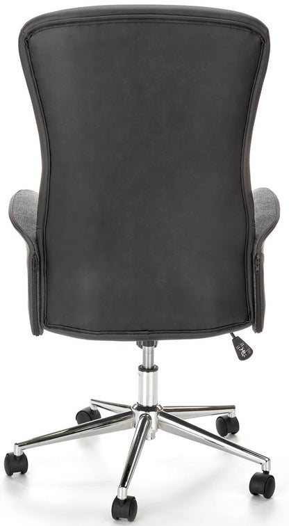 Office Chair West Vasteras | size: Width: 65cm, Height: 118cm, Depth: 75cm | color: Black/Grey | image: 2 | variant: 1007482