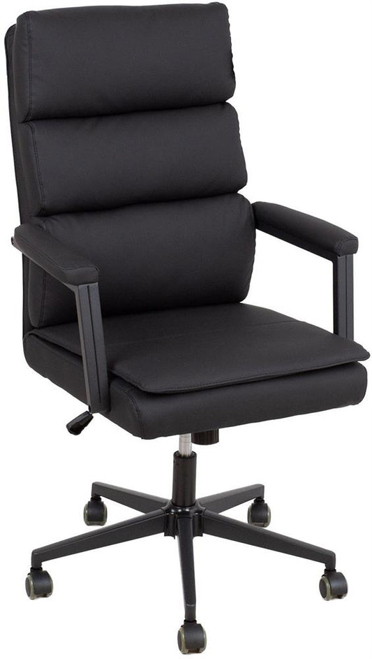 Office Chair Wrexham | size: Width: 65cm, Height: 115cm, Depth: 72cm | color: Black | image: 1 | variant: 1001217
