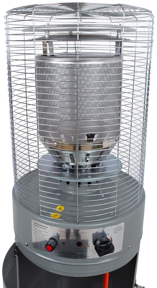 Patio Gas Heater East Ashby | size: Height: 135cm | color: Gray | image: 3 | variant: 1006399