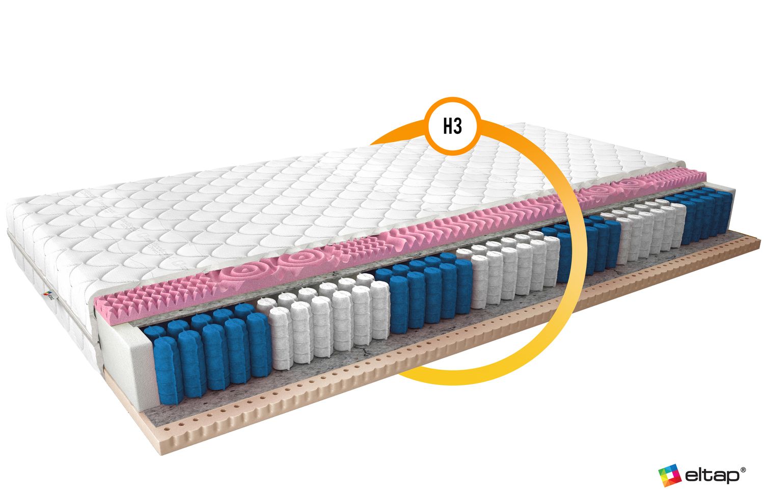 Pocket Spring Mattress Acapulco 28 | size: Length: 200cm, Width: 180cm | image: 1 | variant: 1013619