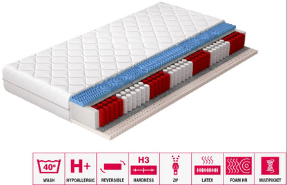 Pocket Spring Mattress East Redditch 30 | size: Length: 200cm, Width: 200cm | image: 2 | variant: 1014601