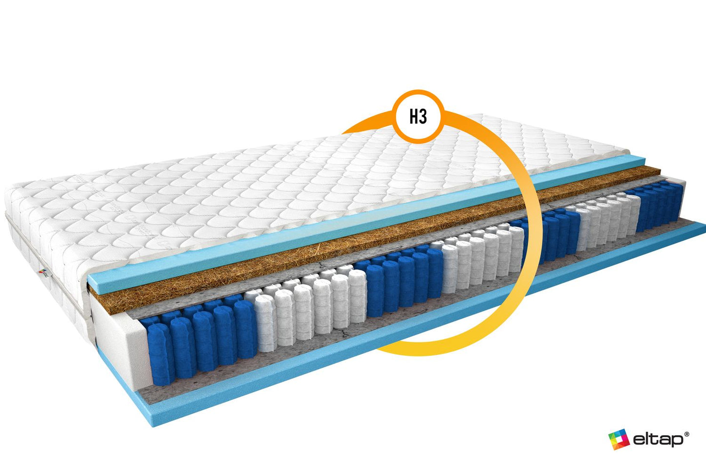 Pocket Spring Mattress Lancaster 19 | size: Length: 200cm, Width: 160cm | image: 2 | variant: 1014660