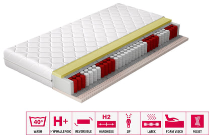 Pocket Spring Mattress Palmo 10 | size: Length: 200cm, Width: 120cm | image: 2 | variant: 1013251