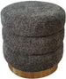 Pouf Blackwood | size: Width: 35cm, Height: 38cm, Depth: 35cm | color: Gray | image: 1 | variant: 1001425