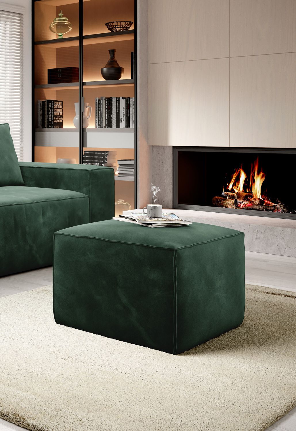 Pouf East Chertsey | size: Width: 88cm, Height: 51cm, Depth: 68cm | color: Loco | image: 1 | variant: 1010539