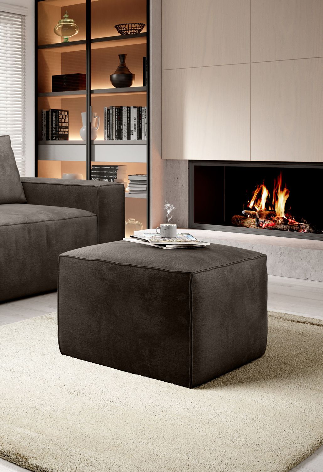 Pouf East Chertsey | size: Width: 88cm, Height: 51cm, Depth: 68cm | color: Nube | image: 1 | variant: 1010537