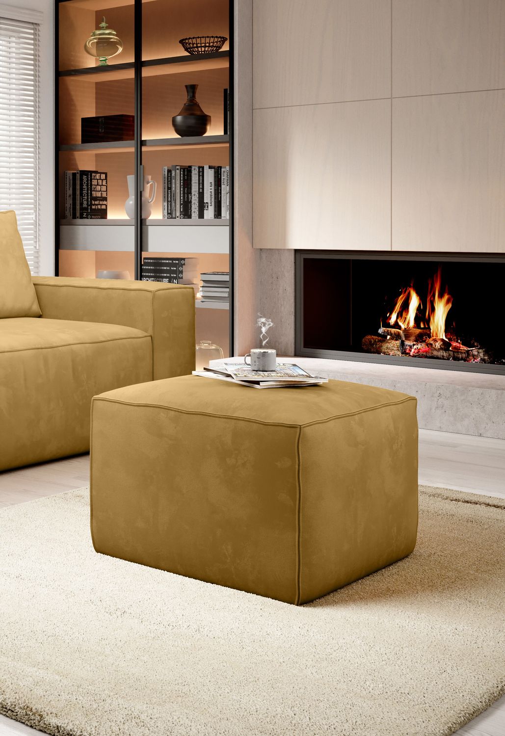 Pouf East Chertsey | size: Width: 88cm, Height: 51cm, Depth: 68cm | color: Nube | image: 1 | variant: 1010549